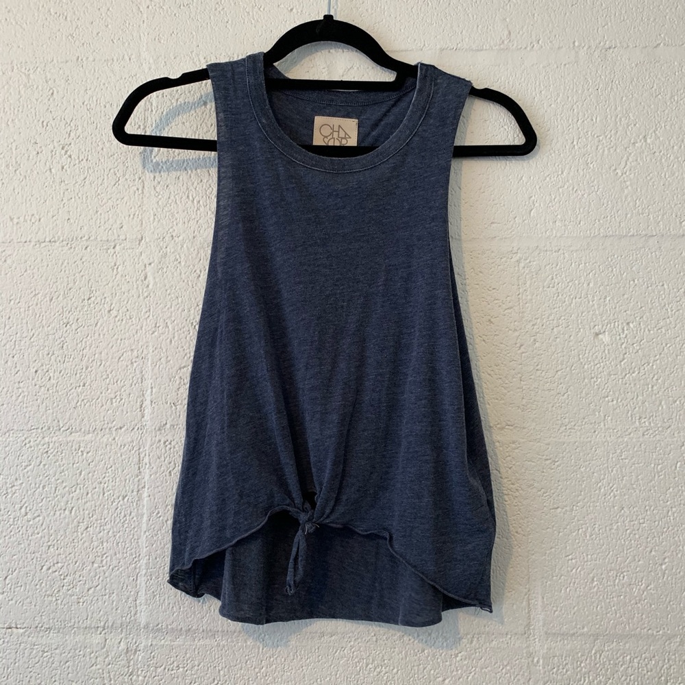 Like new Chaser Navy Knot Muscle Tank